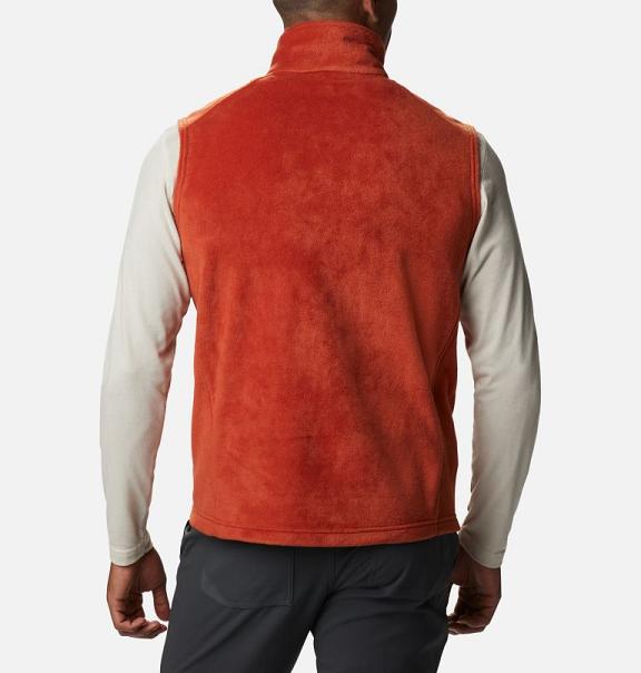 Columbia Steens Mountain Vest Red For Men's NZ56924 New Zealand